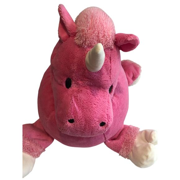 Unicorn Pink Large Plush Squishy Floppy Stuffed Toy 24" x 18" Animal Adventure - Picture 2 of 8